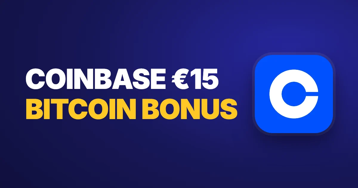 Coinbase bonus: €15 in Bitcoin for new EU users